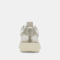 Adella Sneakers White Gold Leather