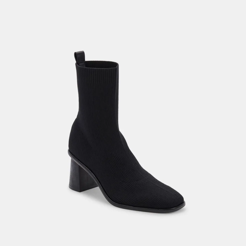 Alaya Booties Black Knit