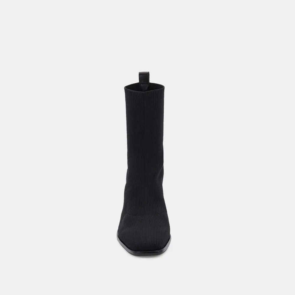 Alaya Booties Black Knit