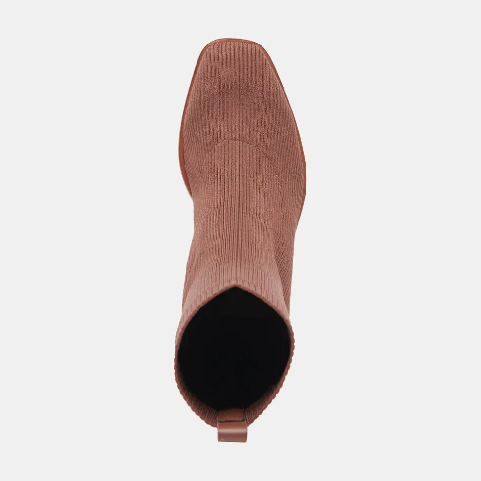 Alaya Booties Brown Knit
