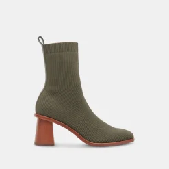 Alaya Booties Olive Knit