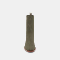Alaya Booties Olive Knit
