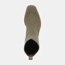 Alaya Booties Olive Knit