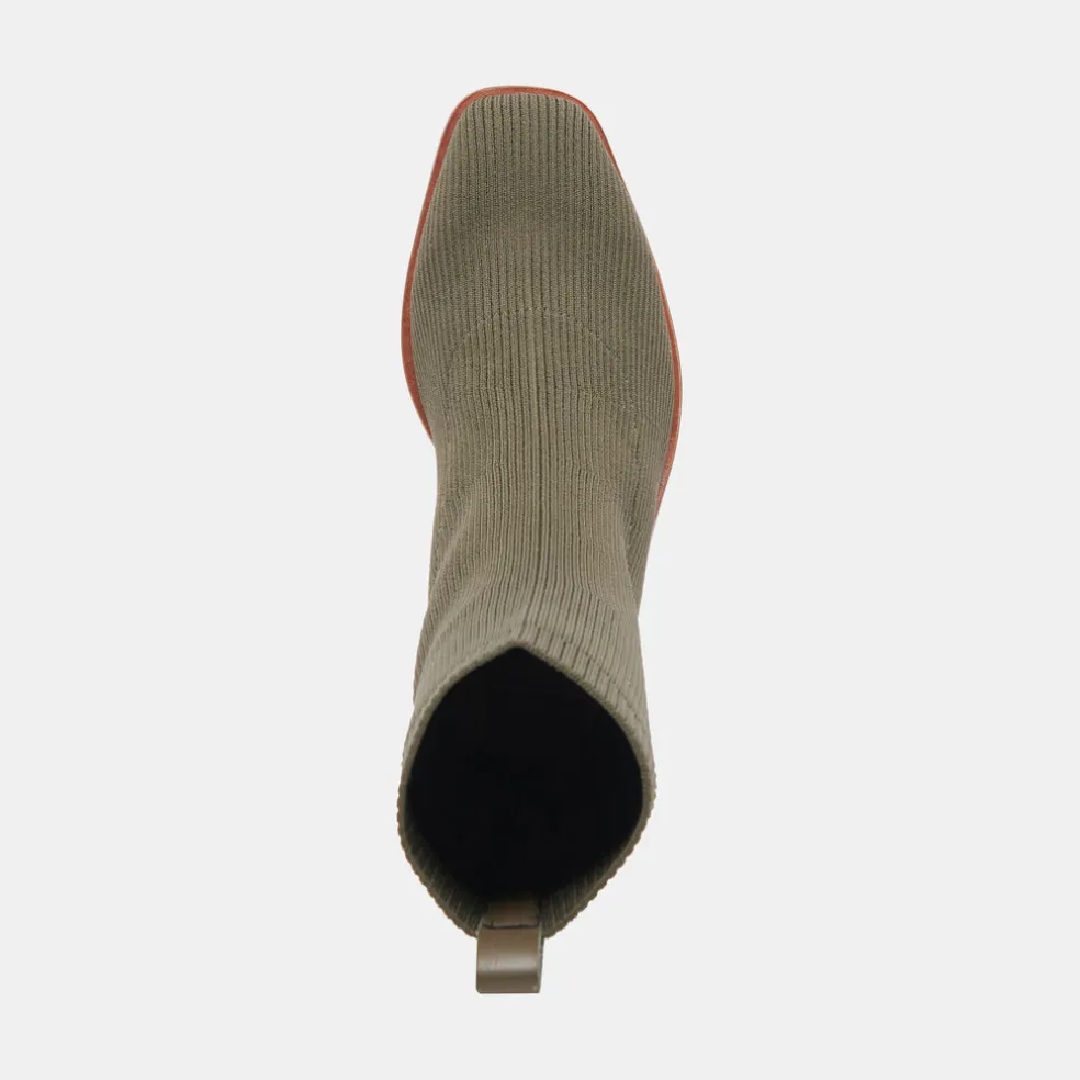 Alaya Booties Olive Knit