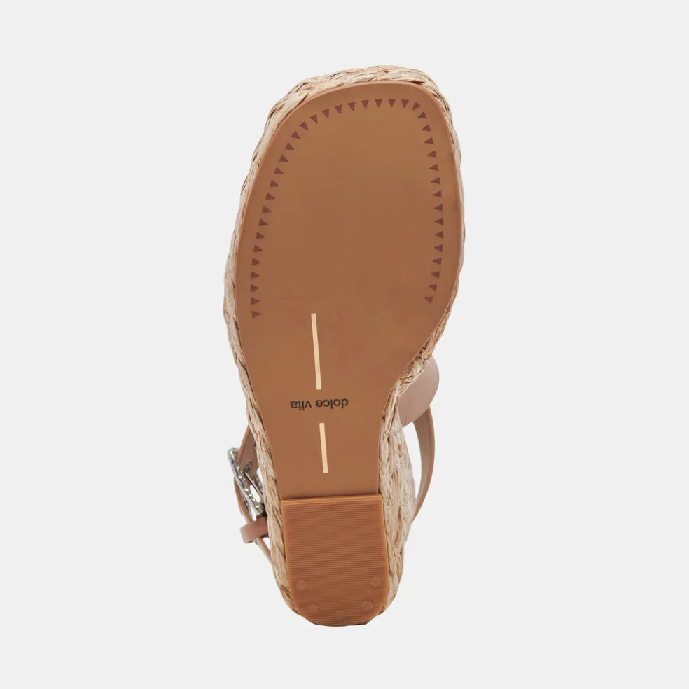 Aldona Wedges Cafe Leather