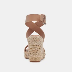 Aldona Wedges Cafe Leather