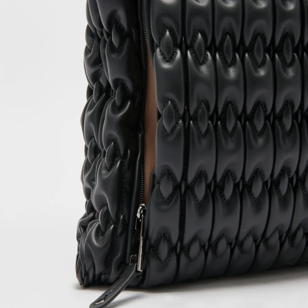 Angie Tote Black Faux Leather