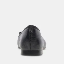 Anisa Ballet Flats Black Leather