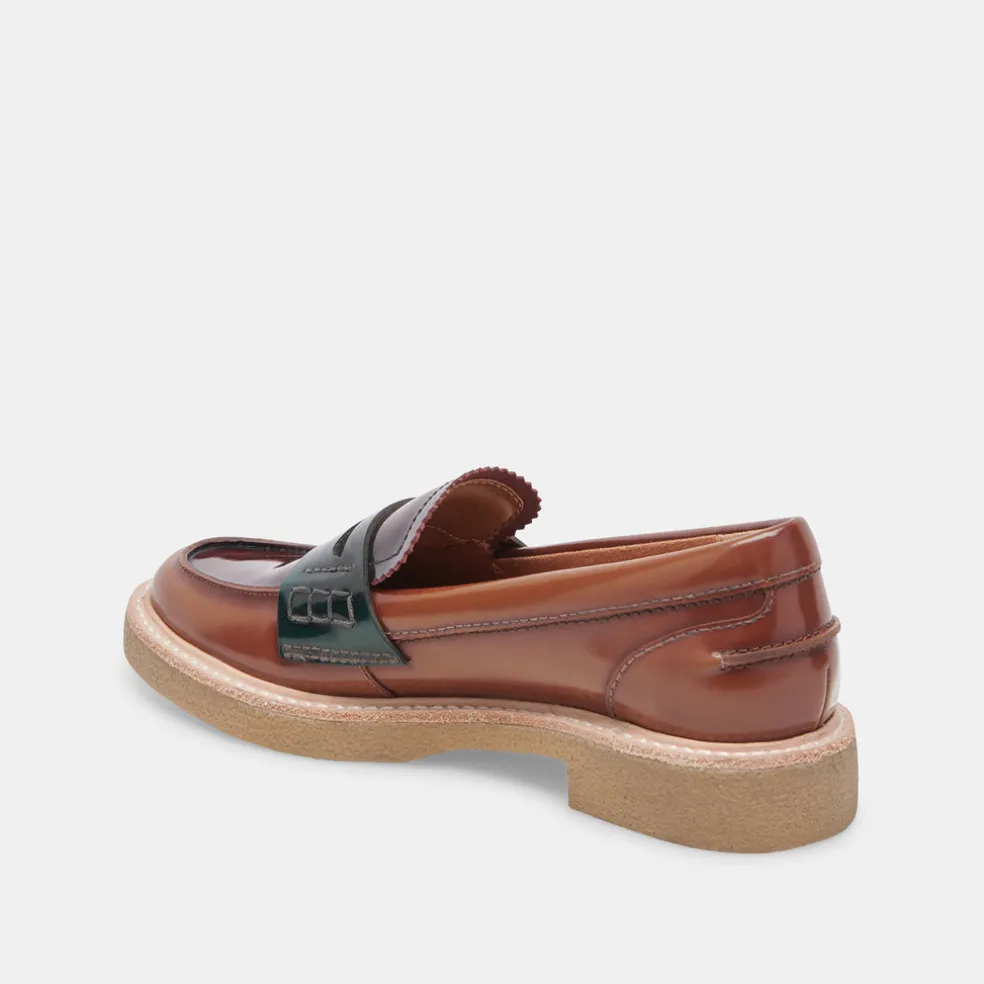 Arabel Loafers Burgundy Multi Patent Leather