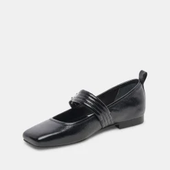 Arora Ballet Flats Midnight Crinkle Patent