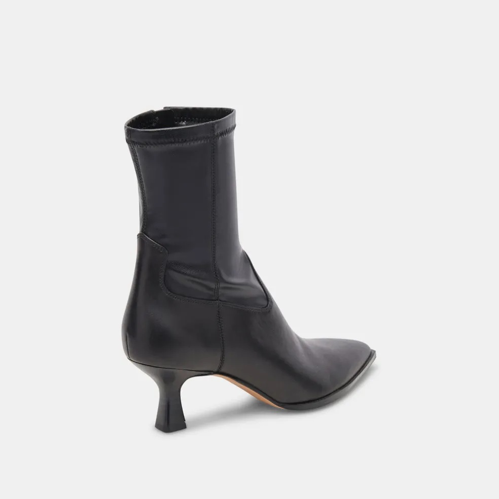 Arya Boots Black Leather