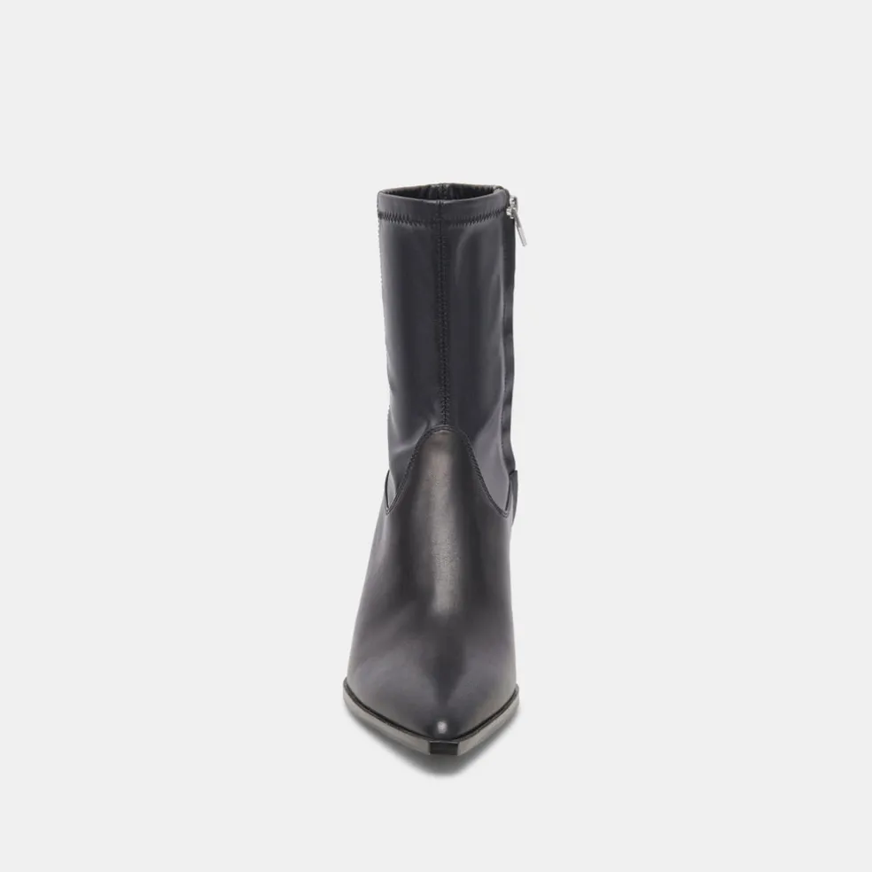 Arya Boots Black Leather