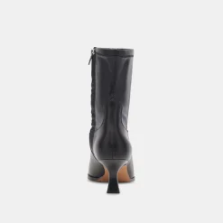 Arya Boots Black Leather