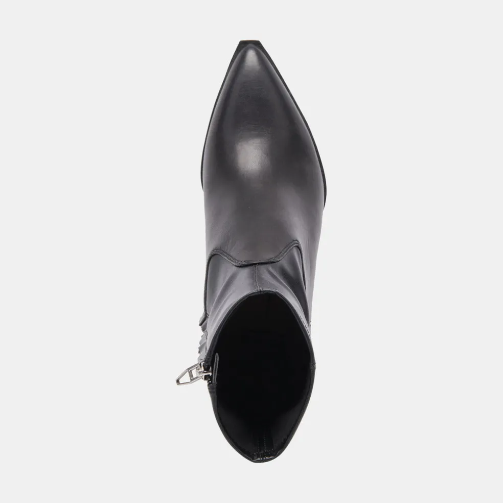 Arya Boots Black Leather
