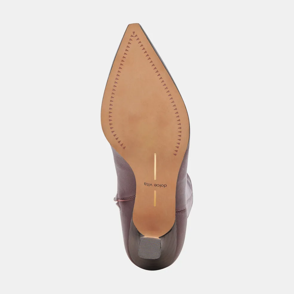 Arya Boots Wine Leather