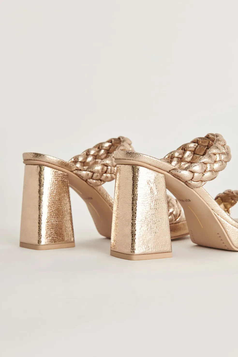Ashby Heels Dark Gold Crackled Stella