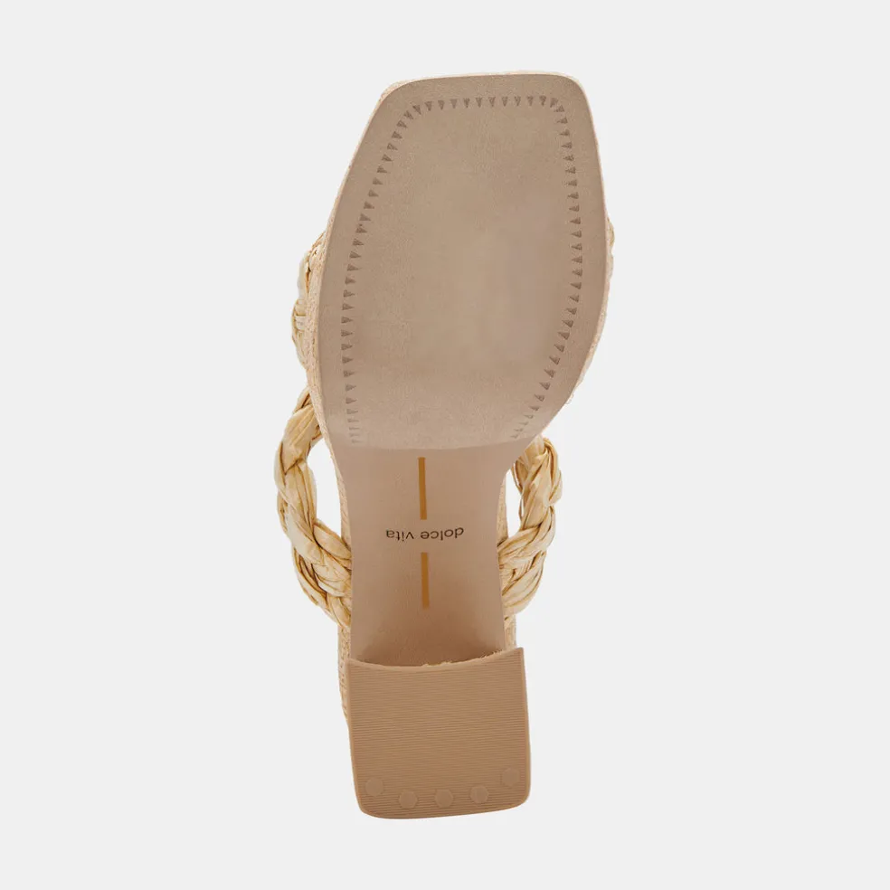 Ashby Heels Lt Natural Raffia