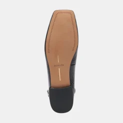 Ashya Ballet Flats Midnight Crinkle Patent