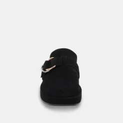 Astor Flats Onyx Suede