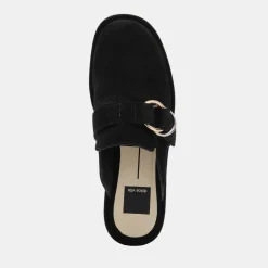 Astor Flats Onyx Suede