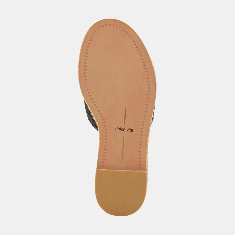 Atomic Sandals Black Raffia
