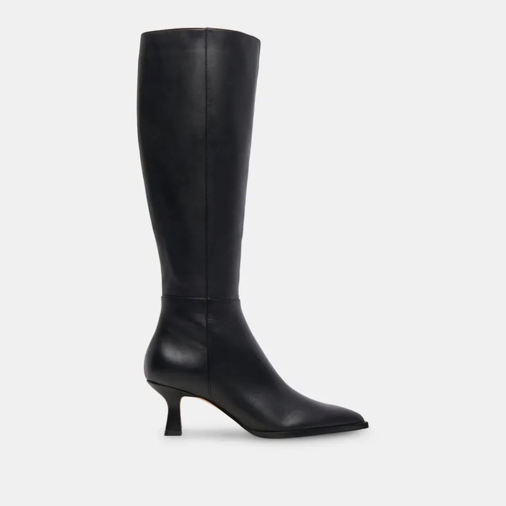 Auggie Boots Black Leather