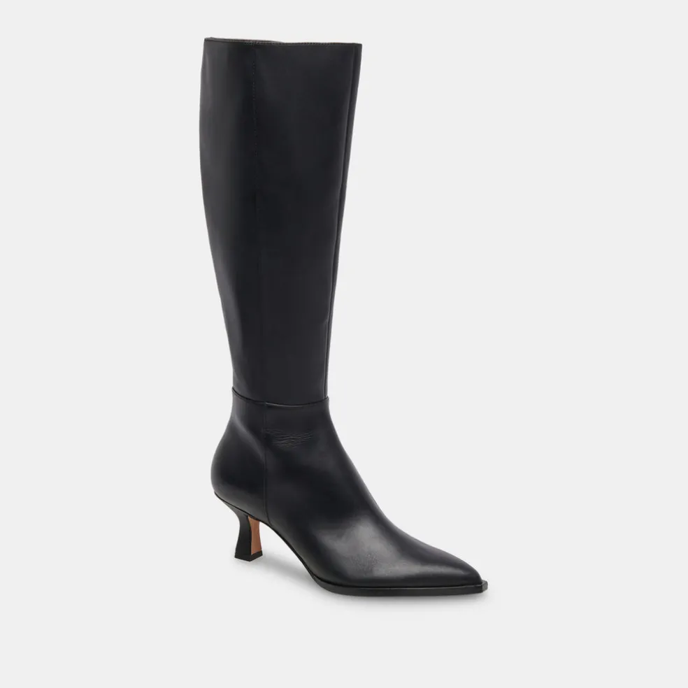 Auggie Boots Black Leather