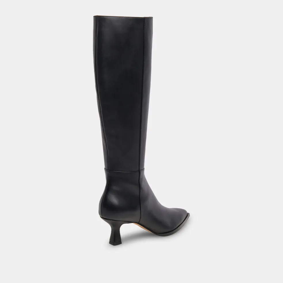 Auggie Boots Black Leather