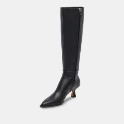 Auggie Boots Black Leather