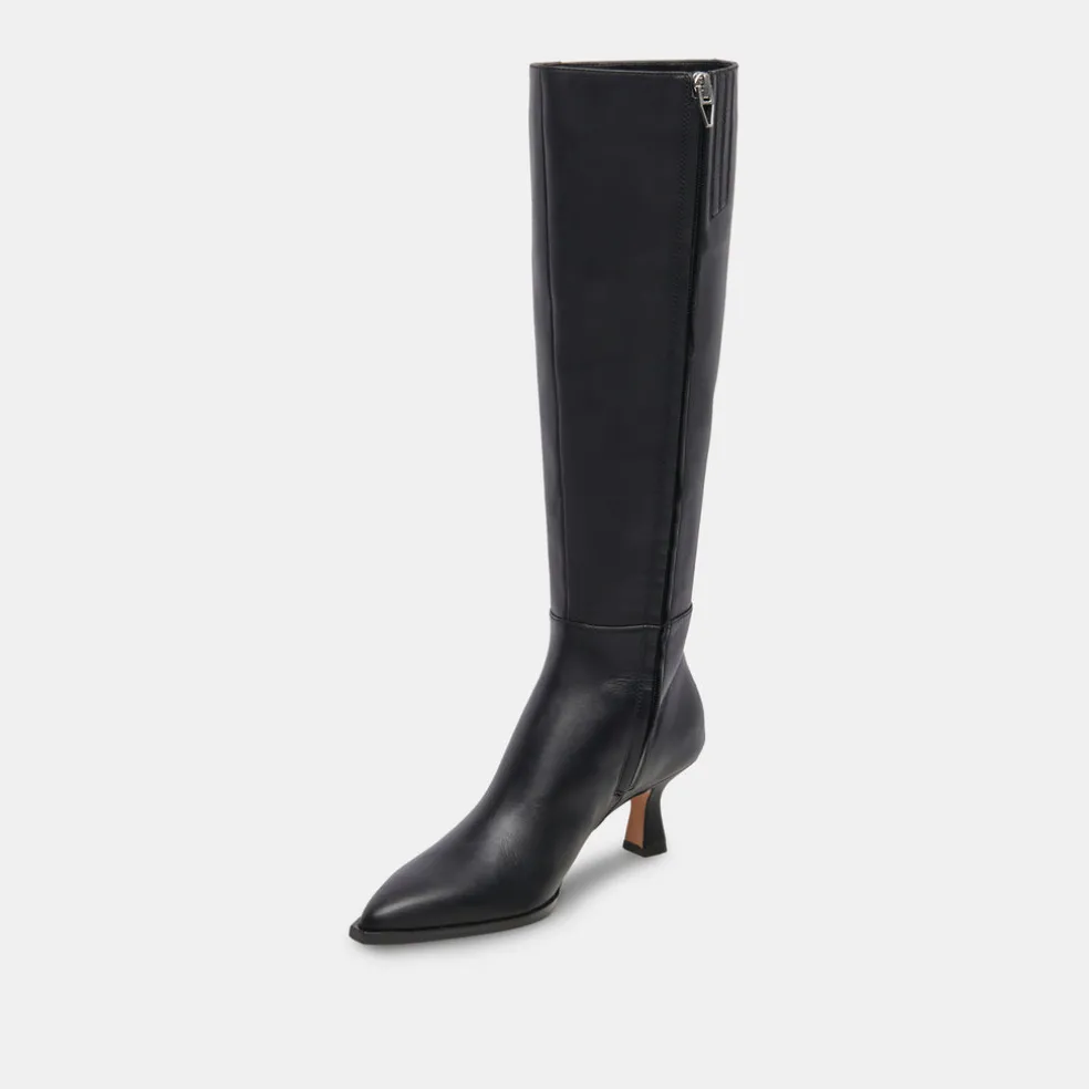 Auggie Boots Black Leather