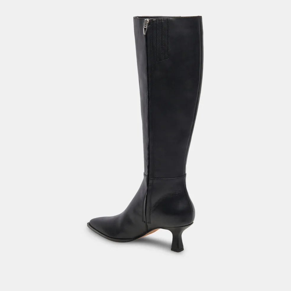 Auggie Boots Black Leather