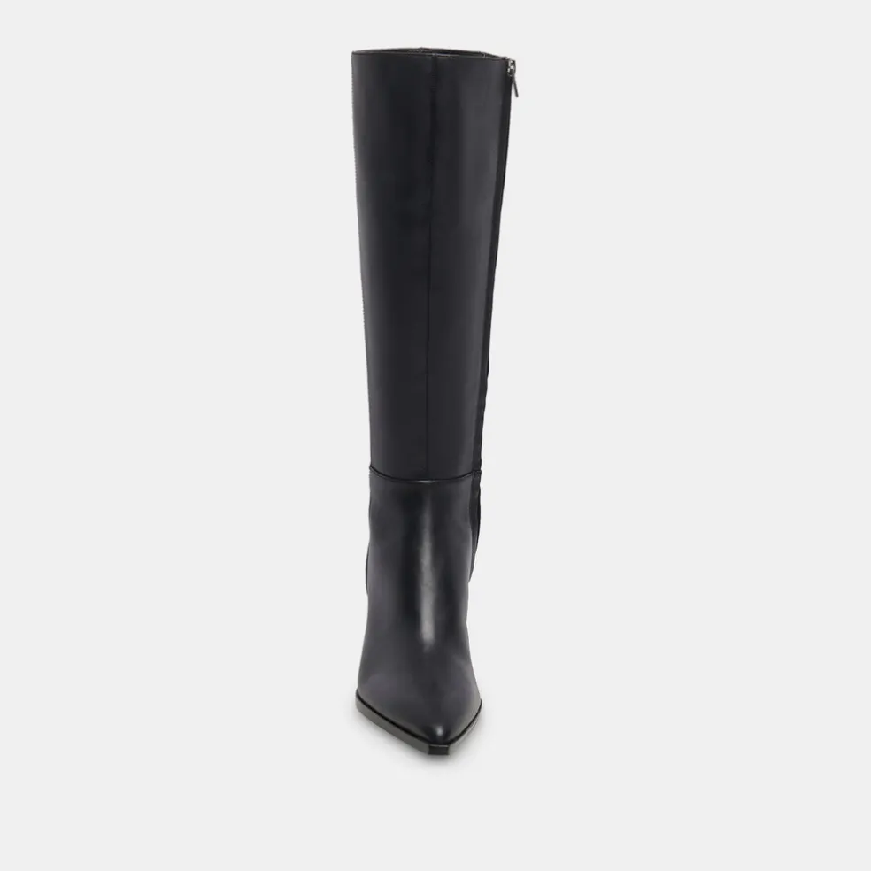 Auggie Boots Black Leather