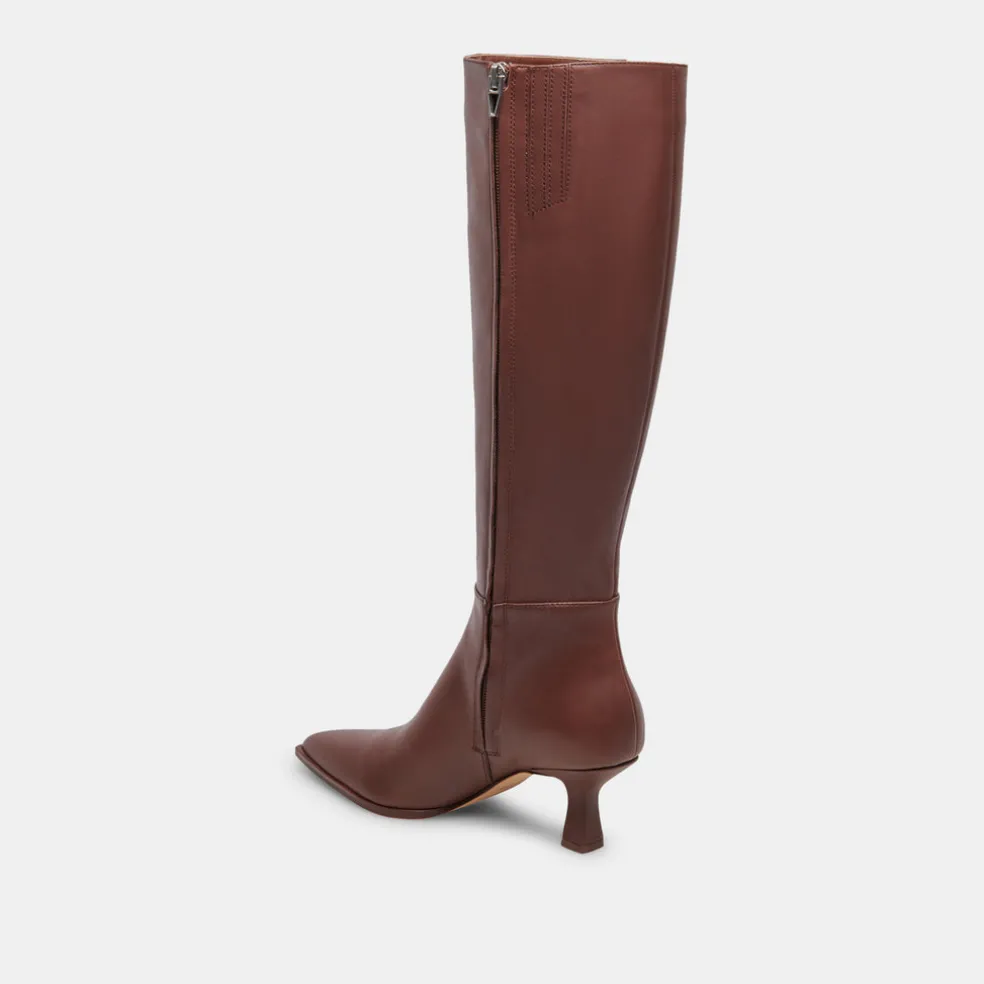 Auggie Boots Chocolate Leather