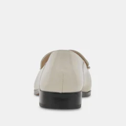 Beny Flats Ivory Crinkle Patent