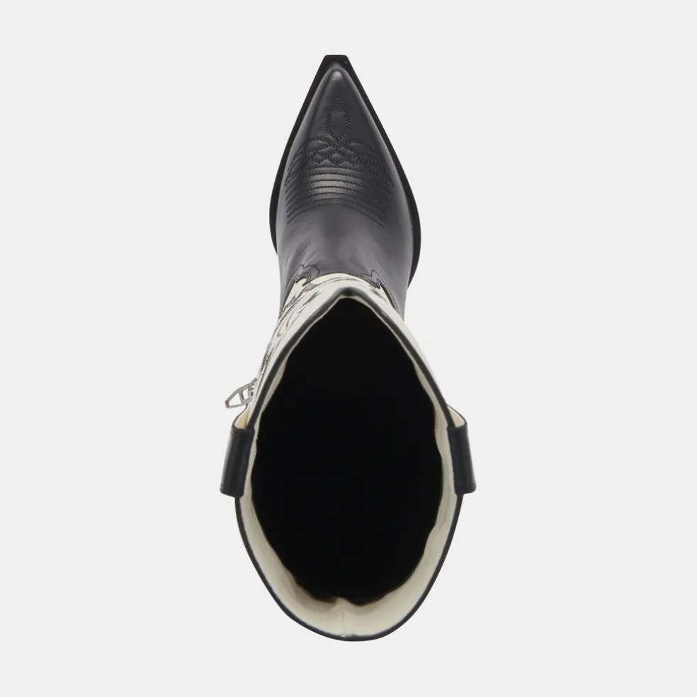 Blanch Boots Black White Leather