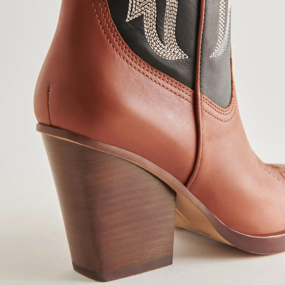 Blanch Boots Brown Black Leather