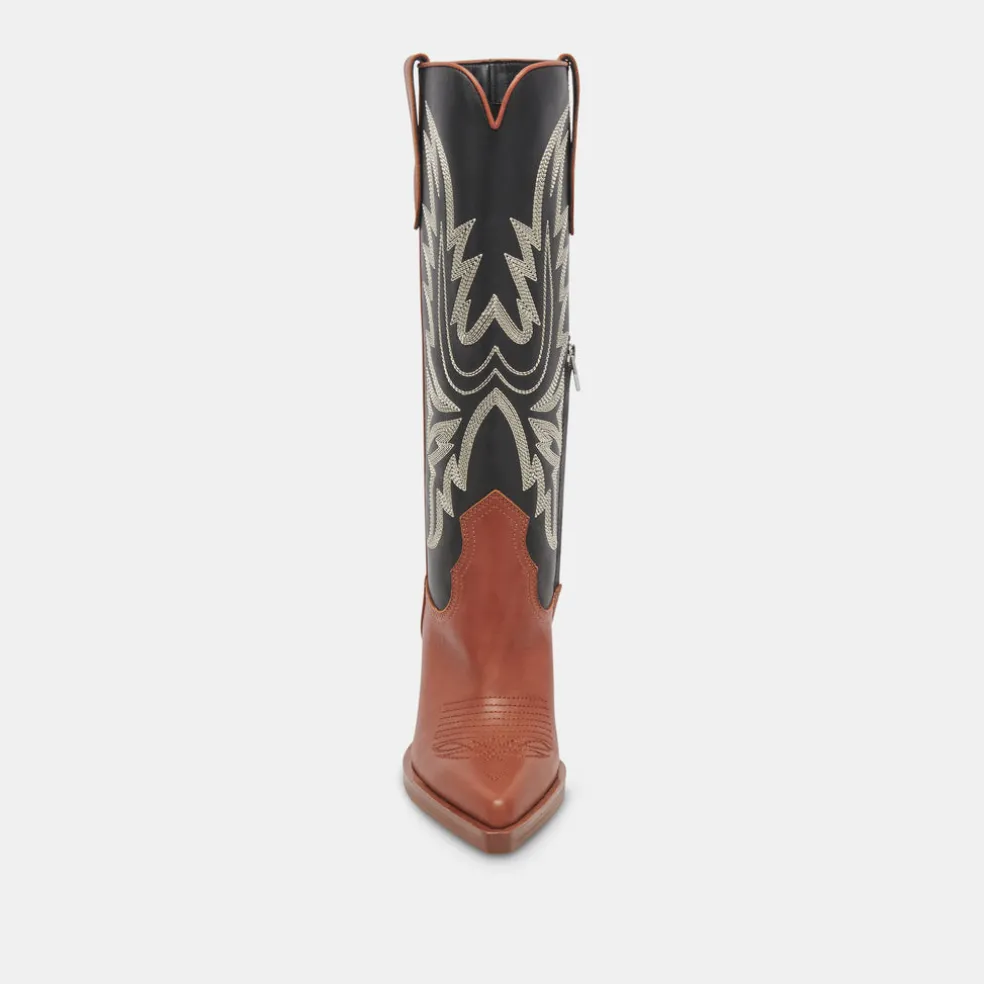 Blanch Boots Brown Black Leather