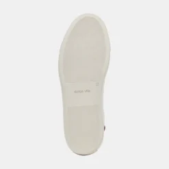 Boden Sneakers White Maroon Leather
