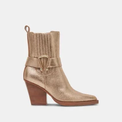 Bounty Boots Rose Gold Distressed Leather