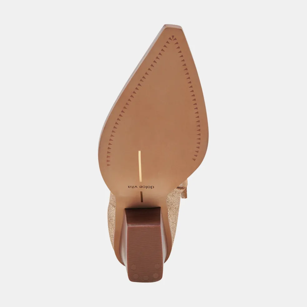 Bounty Boots Rose Gold Distressed Leather