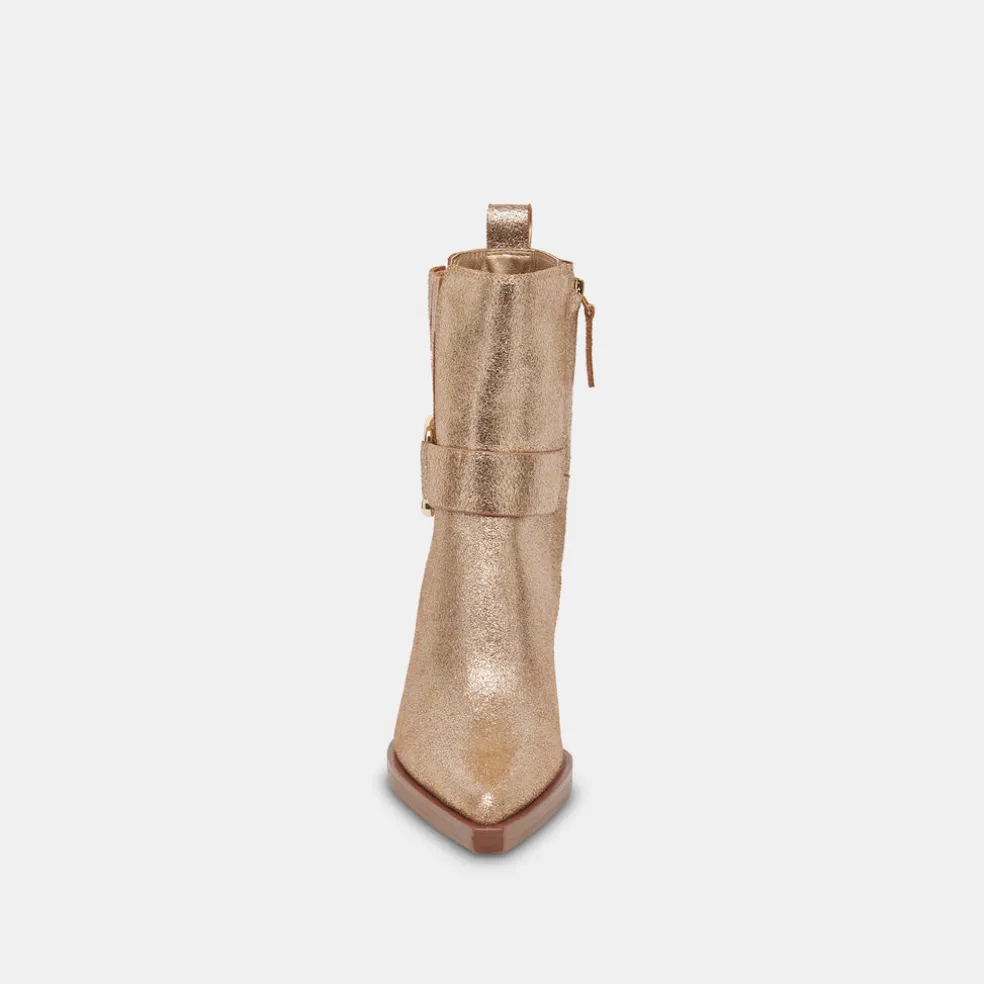 Bounty Boots Rose Gold Distressed Leather