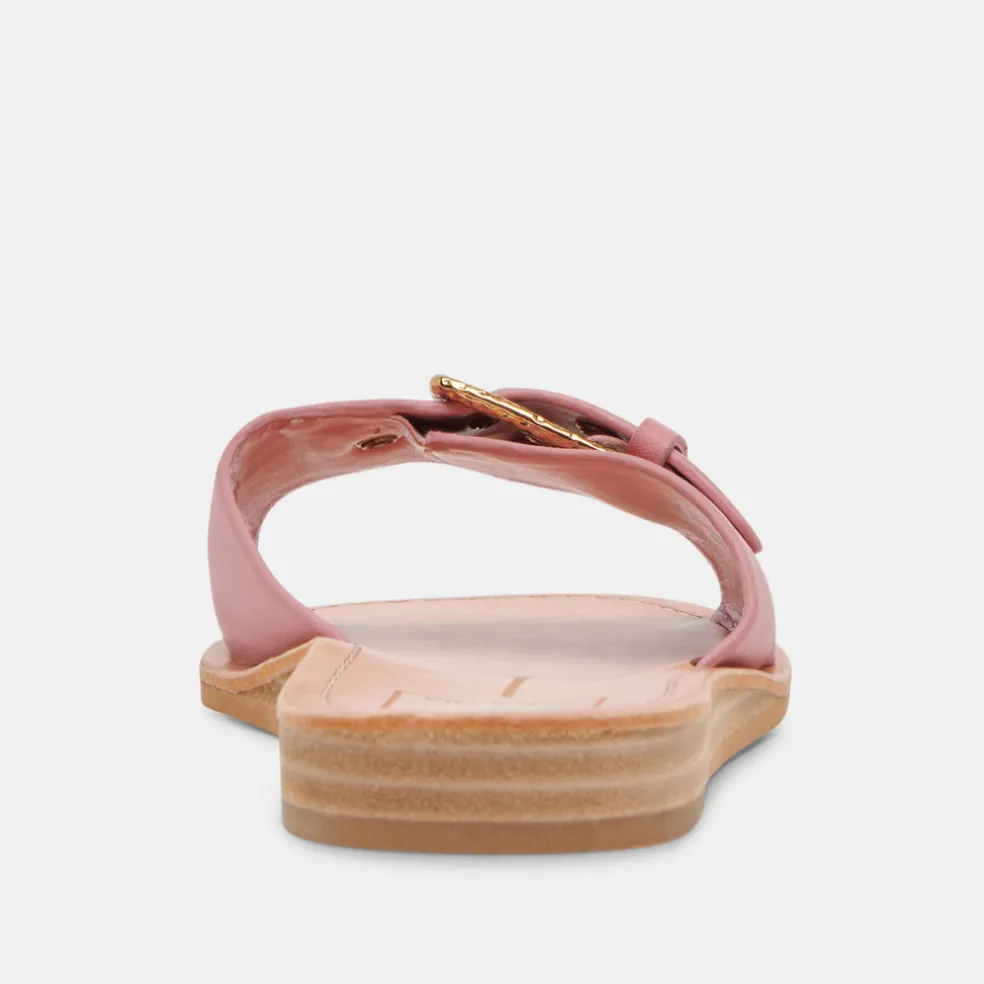 Cabana Sandals Dark Rose Leather