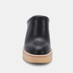 Camdin Heels Black Leather