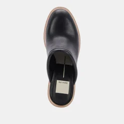 Camdin Heels Black Leather