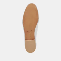 Carin Ballet Flats Silver Metallic Leather