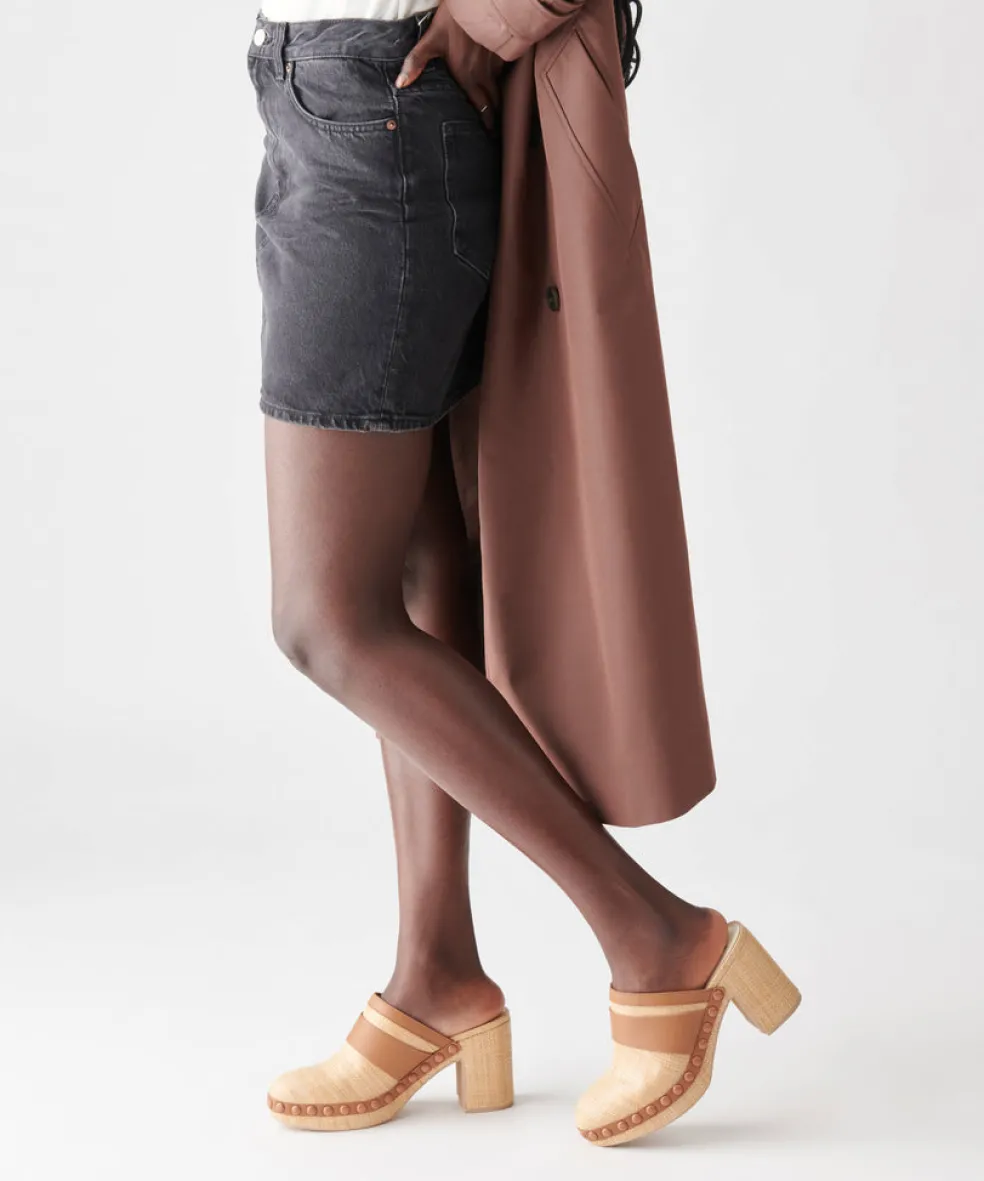 Carmac Heels Lt Natural Raffia