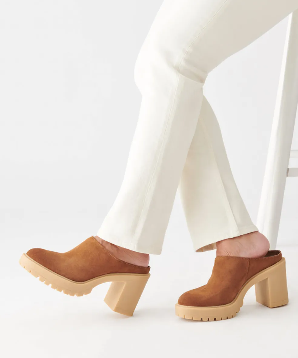 Carry Heels Camel Suede