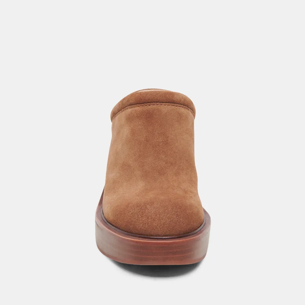 Castel Heels Chestnut Suede