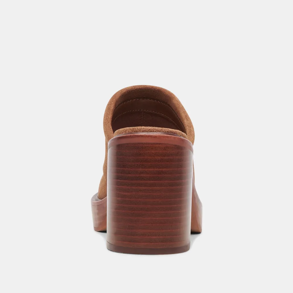Castel Heels Chestnut Suede