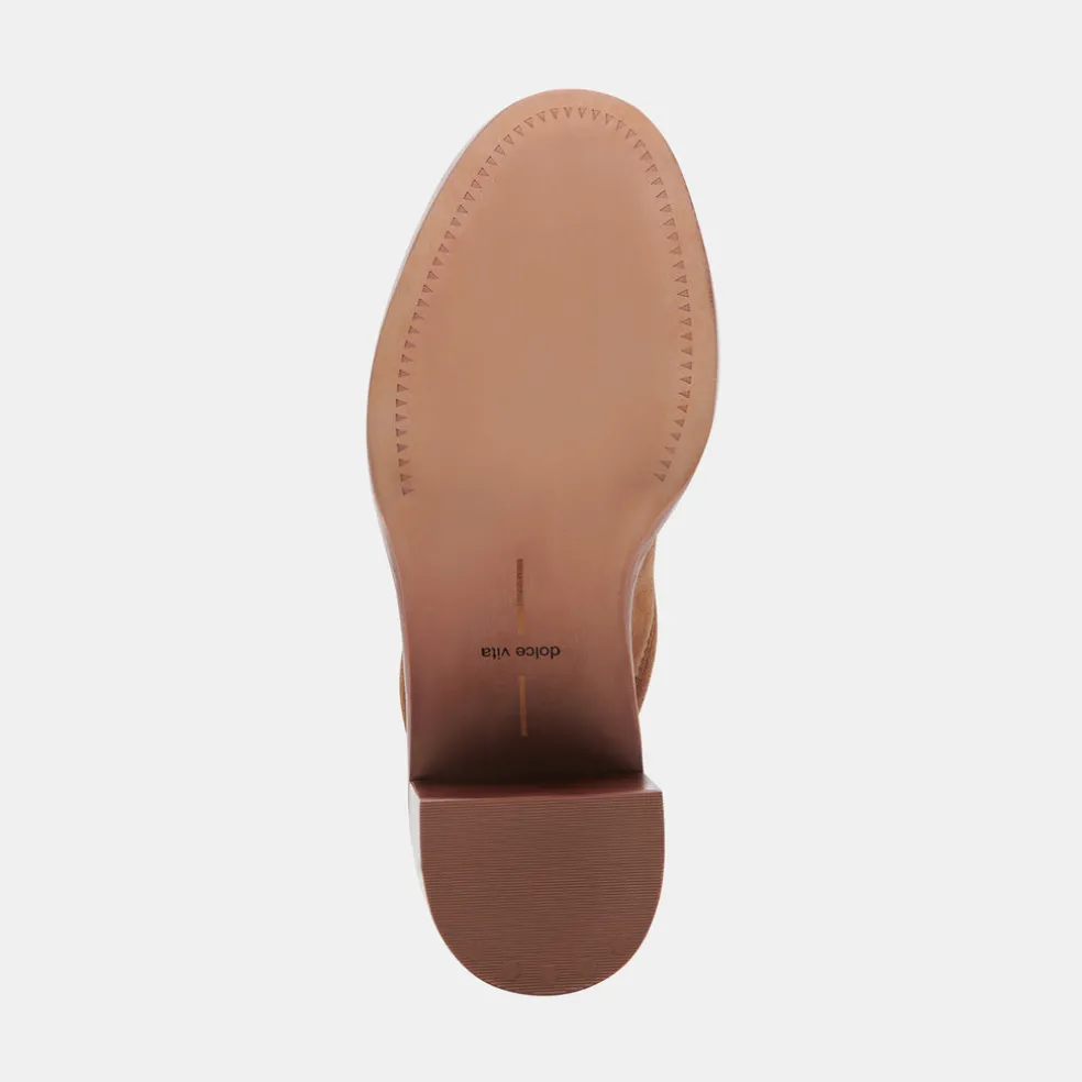 Castel Heels Chestnut Suede